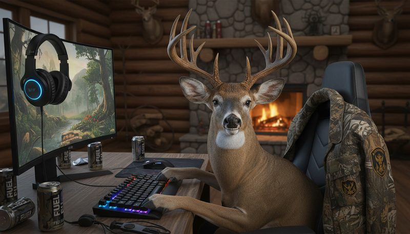 Buck in the cabin