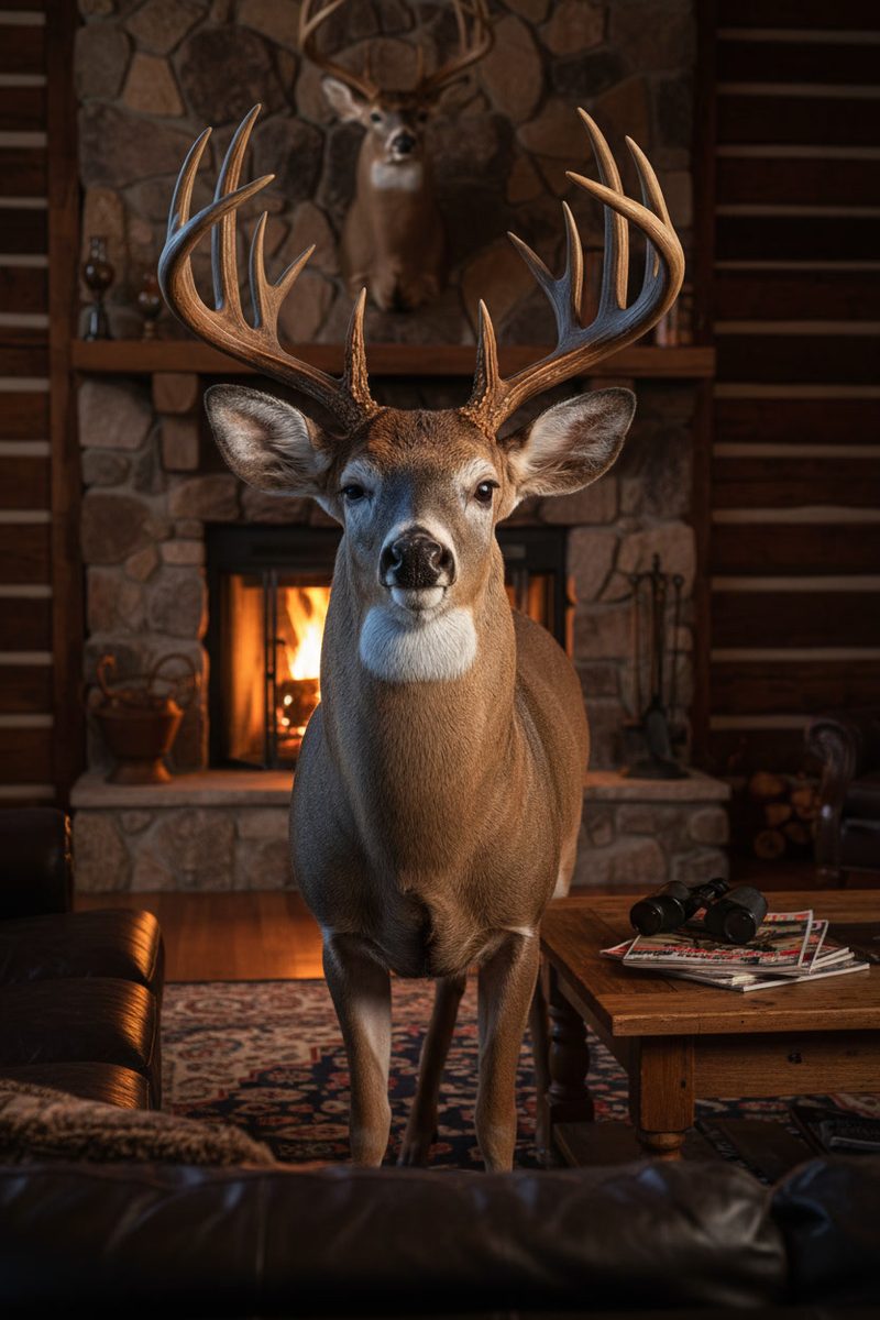 Buck in the cabin