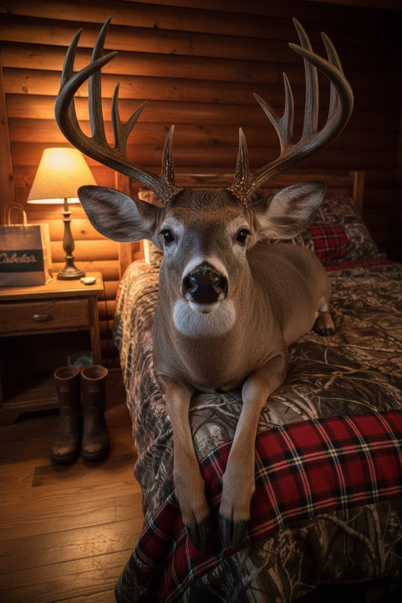 Buck in the cabin
