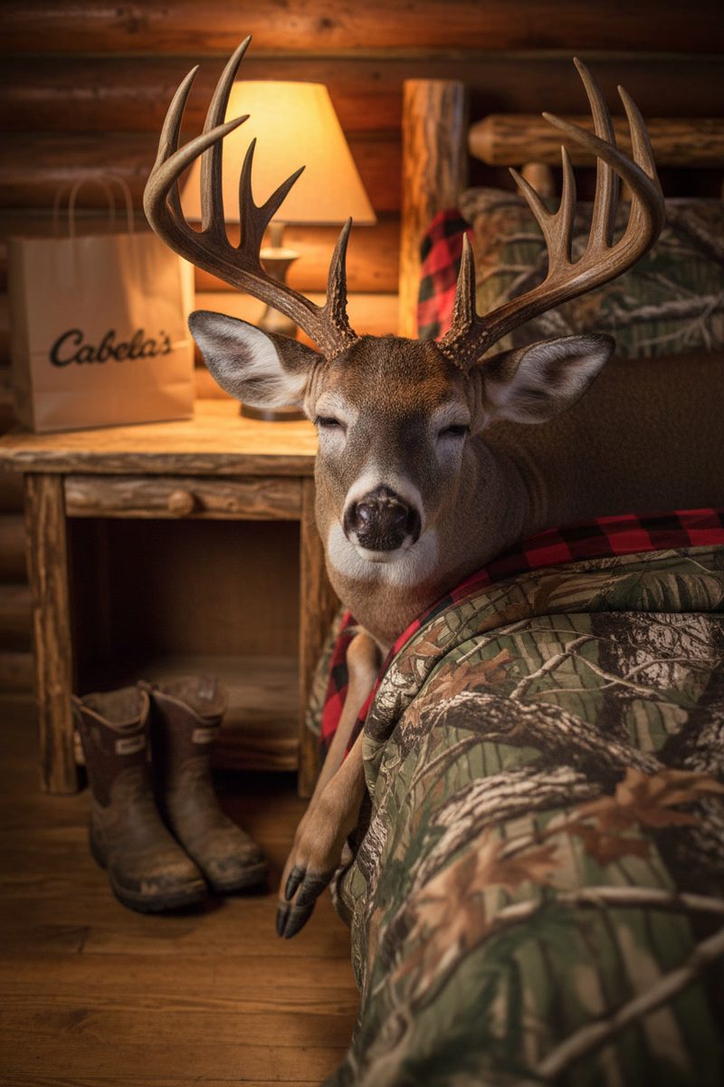 Buck in the cabin