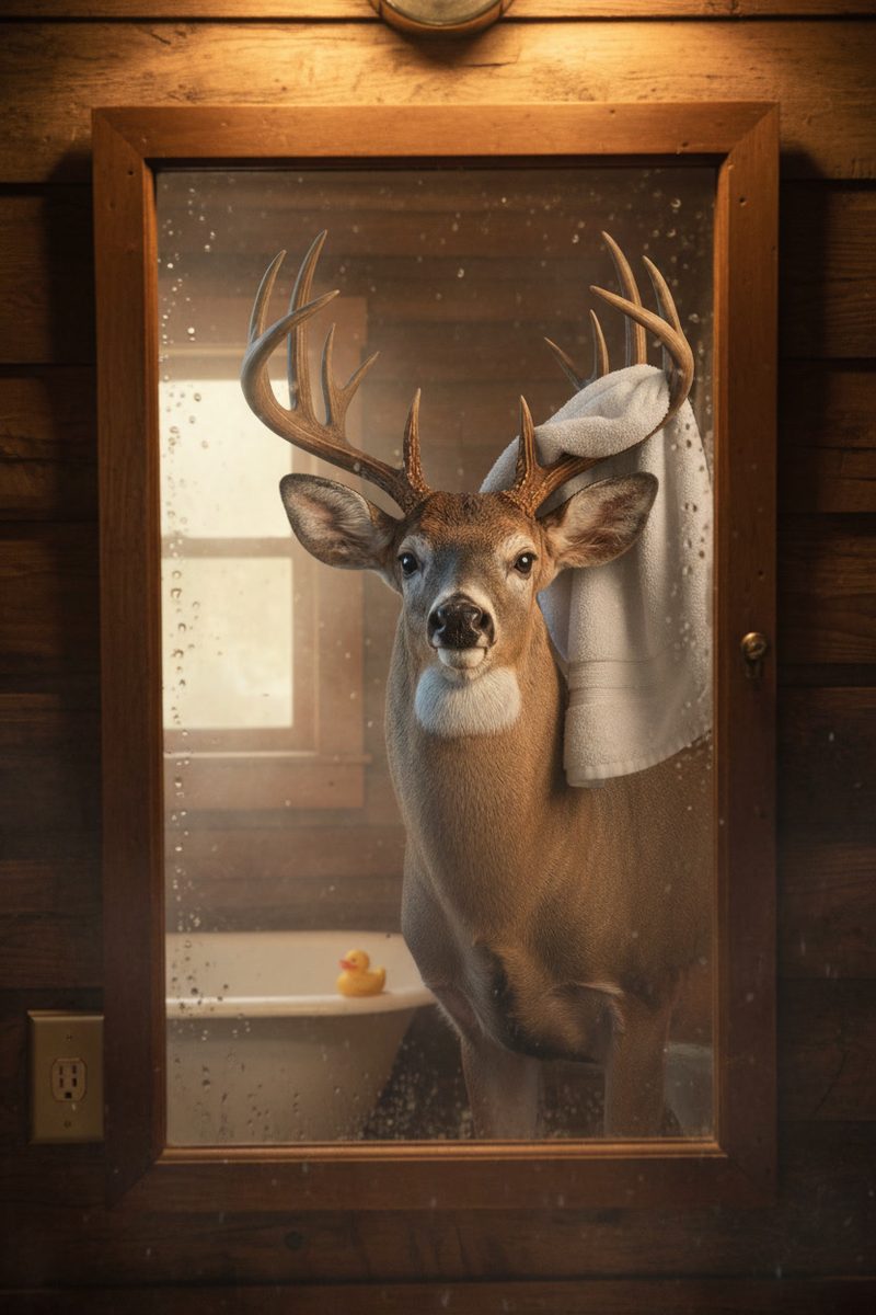Buck in the cabin
